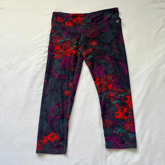 Fabletics PowerHold Mid-Rise Legging Romantic Print Size Medium - Picture 1 of 7
